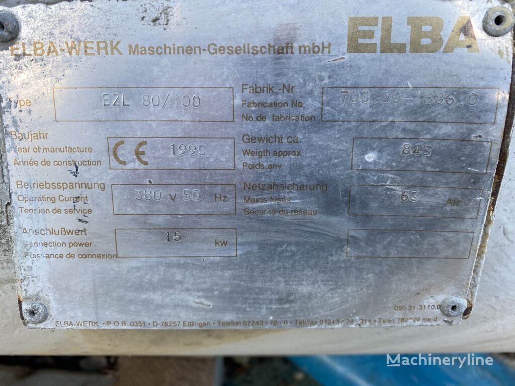 Elba BZL 80/100 betongfabrikk