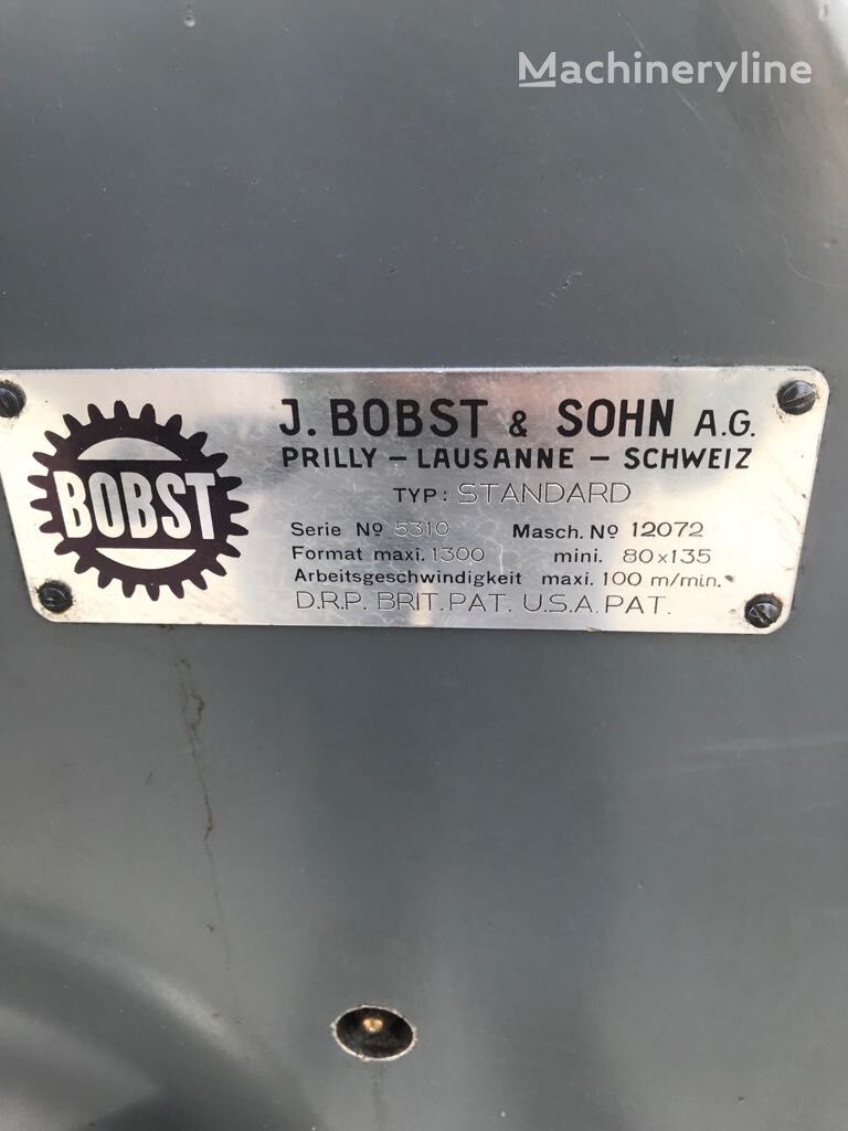 Bobst Standard 1300 rillemaskin