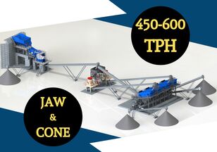 ny SERMADEN 600 тнч Дробильная Установка Щековой + Конусной дробилки knuseverket