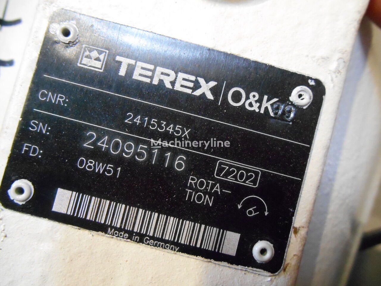 Terex 2415345X 2415345X hydraulisk motor for gravemaskin